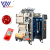 Máquina envasadora de salsa de tomate con sellado de cuatro lados vertical automática de alta velocidad multifuncional de múltiples líneas